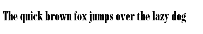 Preview of BodoniFB Compressed Bold