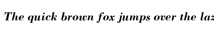 Preview of BodoniICG Bold Italic