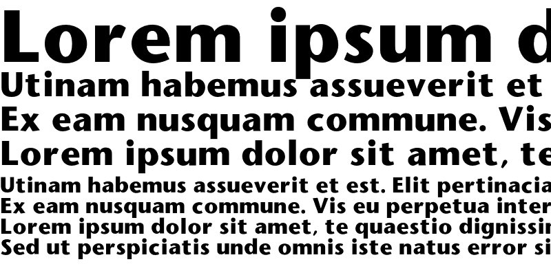 Sample of Stone Sans Bold