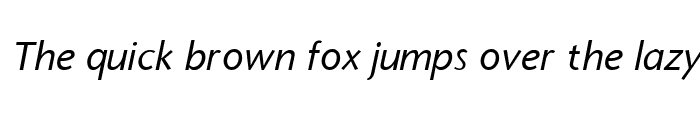 Preview of StoneSans Italic
