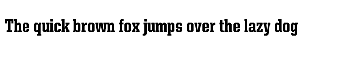 Preview of United Serif Cond Heavy