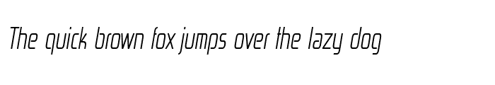 Preview of Zekton Condensed Light Italic