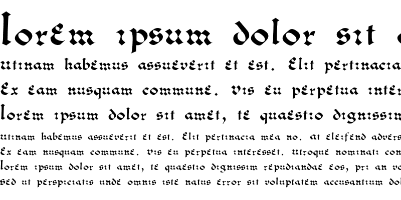 Sample of Zypresse Regular
